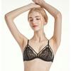 French Lace Breathable Underwear Sexy Pure Desire Bra for Women with Small Chest Push-up No-rim Bra