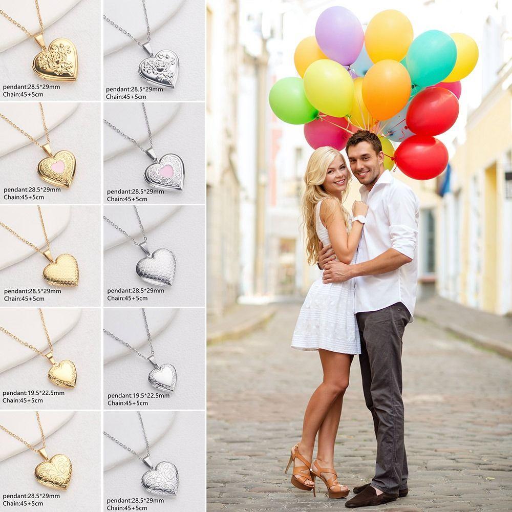 Открывающееся ожерелье-медальон в форме сердца Ожерелье своими руками Цветочное ожерелье-медальон в форме сердца Фото-картинка Ожерелье-медальон