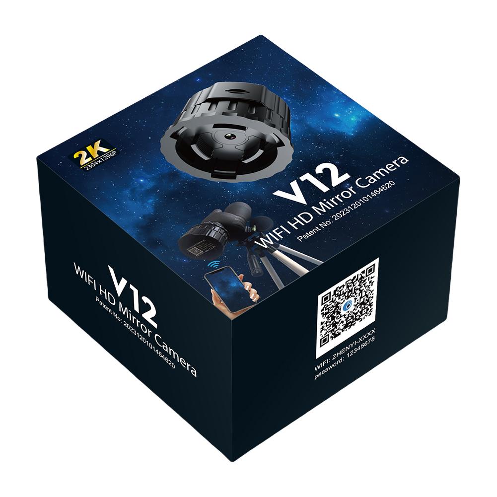 2K High-Definition WiFi Telescope Eyepiece Camera for 25mm-50mm Scopes Electronic Eyepiece Camera Portable Spotting Scope Camera