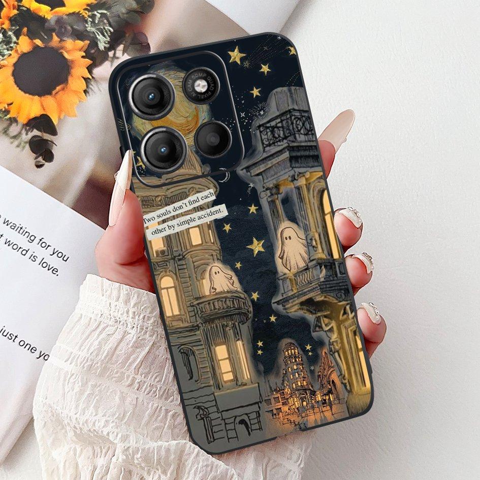 Силиконовый чехол для Motorola Moto G15 G75 2024 Cover Милый Панда Лев Ударопрочный ТПУ Чехлы для телефона Для MotoG15 MotoG75 G 75 G 15 Etui