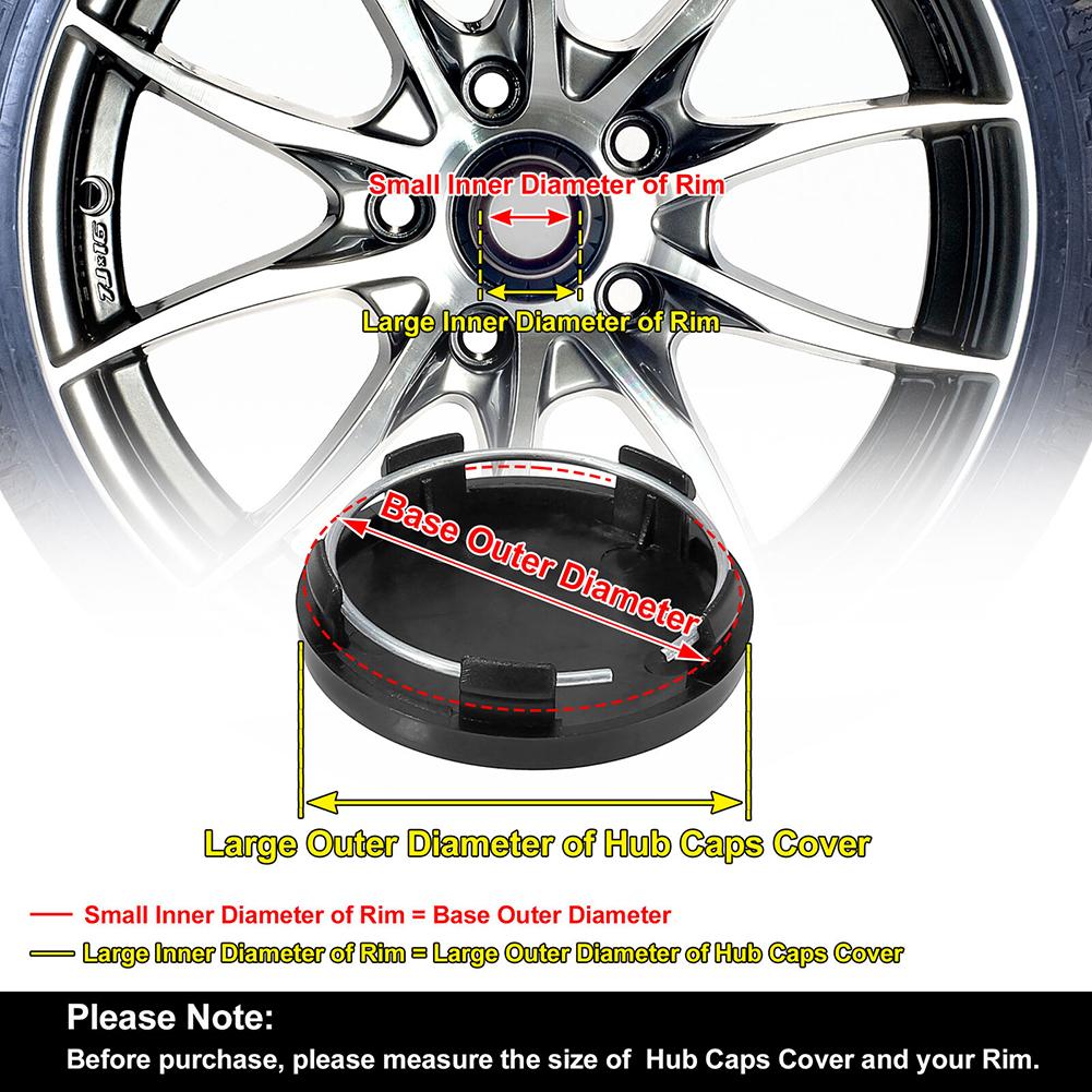 Крышка центрального колпачка колеса автомобиля 4 шт. 59 мм ABS Пластиковые аксессуары Авто Черные автомобильные зажимы Фитинги для замены деталей