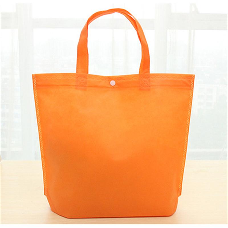 Shopping Bag Non-Woven Spot Buckle Folding Hot Pressing Bag Blank High-Grade Handbag Bag Handbag