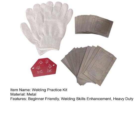 20Pcs/Set Welding Practice Kit Heavy Duty Welding Coupons Beginner Welding Training Plate DIY Welding Skills Enhancement Metal Sheet