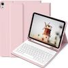 Кожаный чехол для iPad Air 11-го поколения с магнитной подсветкой клавиатуры и держателем для стилуса - Подходит для Pro 11/10.9