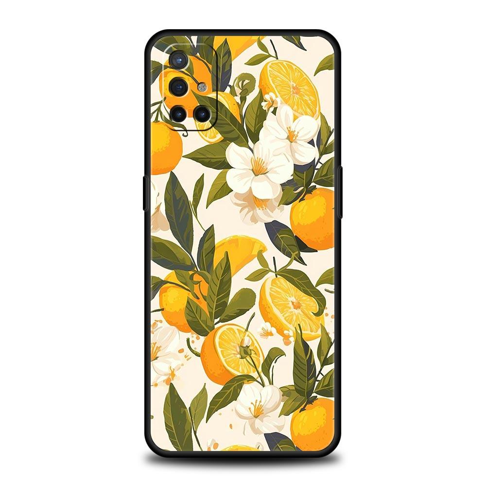 Phone Case For Oneplus 13R 13 12 10T 11 R10 Nord N100 N200 N10 9 9R CE 2 3 Z Pro Lite 5G Soft TPU Summer Fresh Fruit Lemon Print