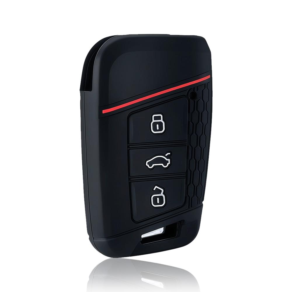 Силиконовый чехол-брелок для ключей Skoda Octavia Kodiaq Karoq Для Volkswagen Vw Polo Passat B8 Tiguan 2 Для Seat Чехол для автомобильного ключа