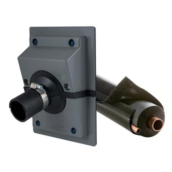 Комплект разъемной настенной гильзы для магистрали кондиционера Легкая установка Защита для прохода через стену для систем кондиционирования воздуха для помещений и улицы Покрытие для магистрали ОВКВ