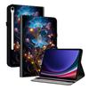 Чехол для планшета из искусственной кожи для Samsung Galaxy Tab S9 FE (10,9 дюйма)-11 стилей! Прочный, с 2 слотами для подставки, держателем для карандашей и слотами для карт, гибкая задняя крышка из ТПУ