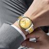 CHENXI Fully Automatic Mechanical Watch for Men Business Luxury Diamond Calendar Luminous Gold Steel Strap Man Watches