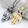 Vintage Owl Necklace European and American Pendant Long Sweater Chain