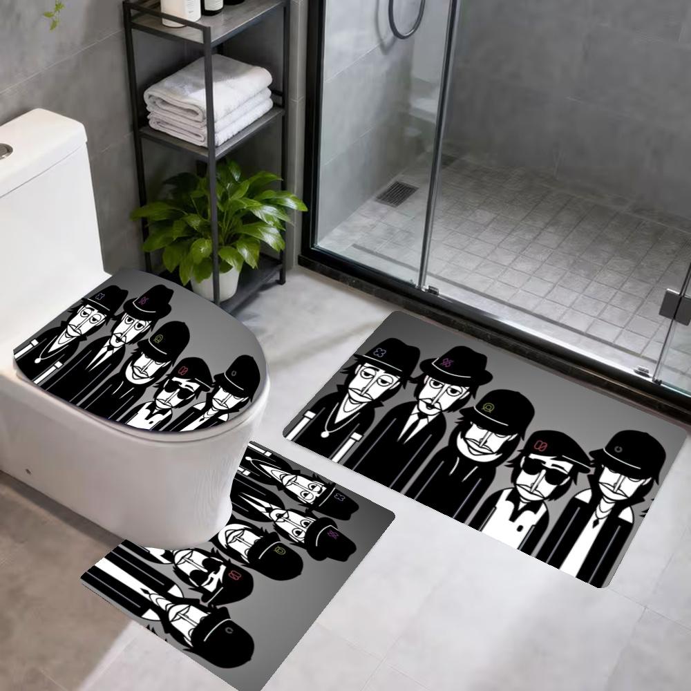 Incredibox Bathroom Mat Set 3Pcs Bath Mats Set For Home Decoration Bathroom Decor Elegant Floor Mats