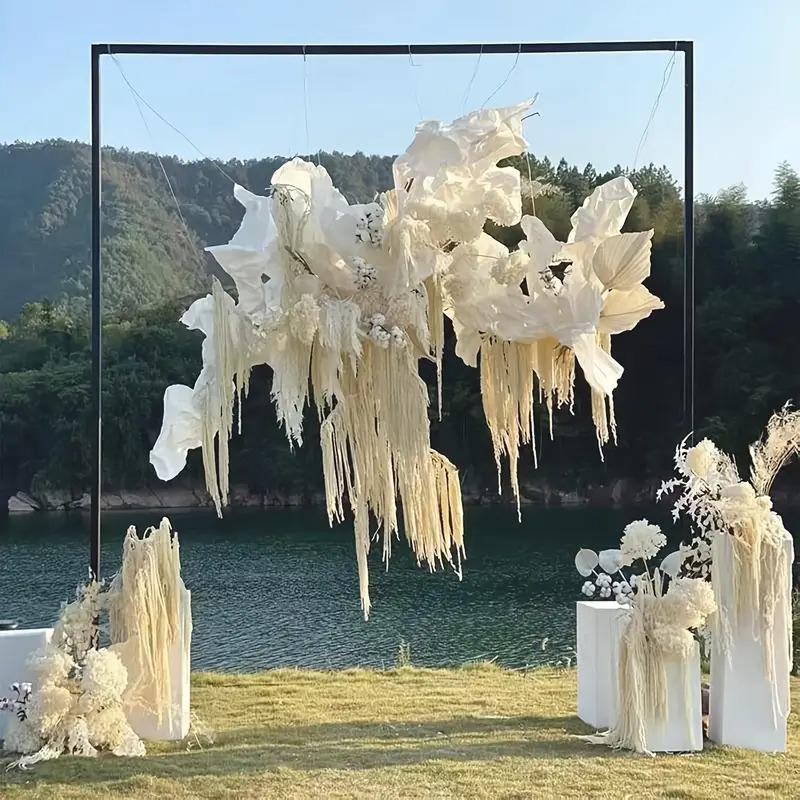 1PC Wool Wedding Decor Accessories Artificial Plants Soft Decoration Solid Party Simulated Long Spike Flower Wedding