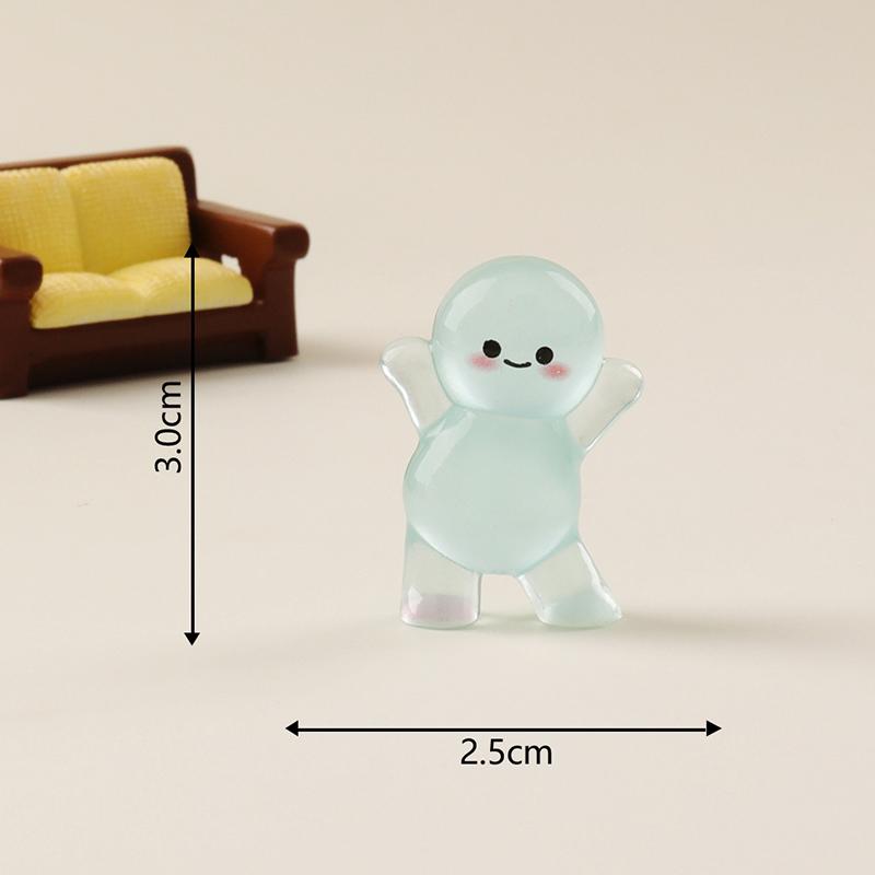 Cartoon Simulation Mini Luminous Miniature Figurine Cute Ornament Kawaii Desktop Diy Home Decoration Children Accessories Gifts
