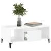  Coffee Table, White 90x50x36.5 Cm, Wood-based Material