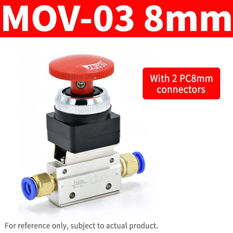 Pneumatic Mechanical Valve MOV-01 MOV-02 MOV-03 MOV-03A Push Button Manual Air Switch Button Roller Type Mechanical Pneumatic