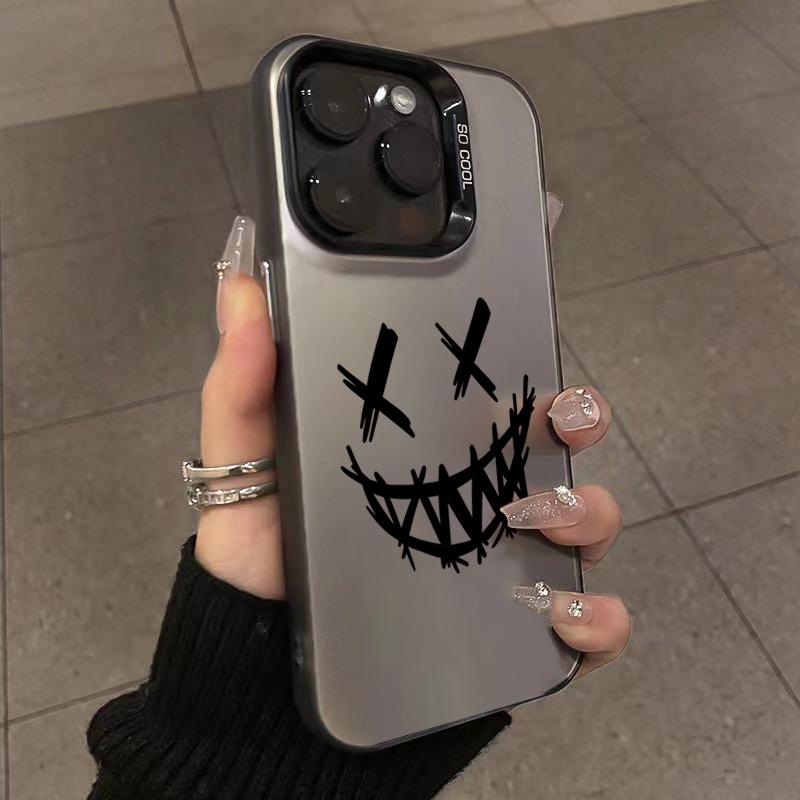 Черный чехол для телефона в стиле комиксов для iPhone 14 Pro Max Plus 16 15 11 12 13 Pro Max Mini X XS XR 7 8 Plus SE Противоударный чехол