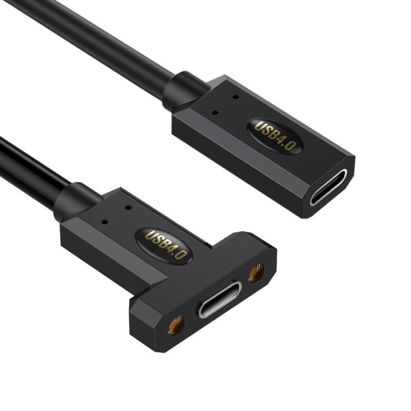 Кабель USB4 90 градусов, скорость передачи данных 40 Гбит/с, 240 Вт, кабель USB C на USB C, быстрая зарядка, 8K@60 Гц, кабель USB 4
