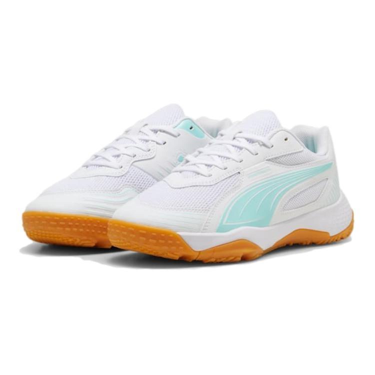 PUMA Solarflash 3 Comfortable And Breathable Rebound Kids' Training Shoes White Green Teenagers 107851-04
