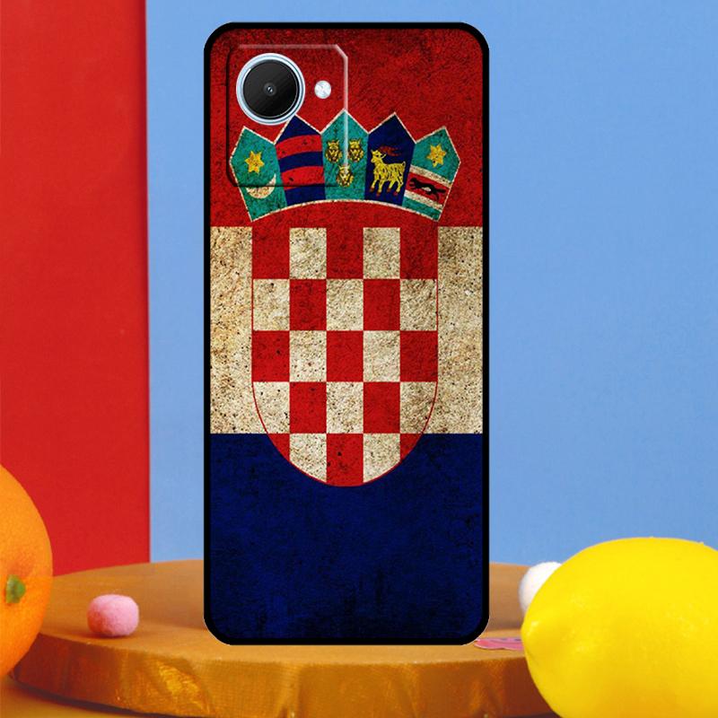Croatia Flag For Realme GT7 Pro GT6 10 11 12 13 14 15 Pro Plus C55 C67 C63 C61 C53 C35 C65 C75 C71 Case