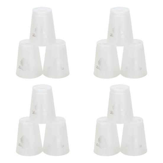 12Pcs/Pack Stacked Cups Anti-deformed Hands-on Skills ABS Useful Adults Kids Sport Stacking Battles Game for Athletics