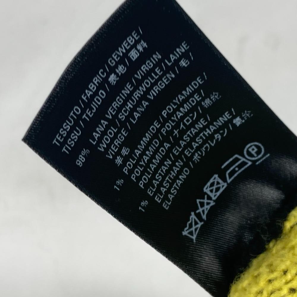 Balenciaga 555282 Шапка с логотипом вязаная шапка вязаная кепка Вязаная шапка шерсть Черный/желтый