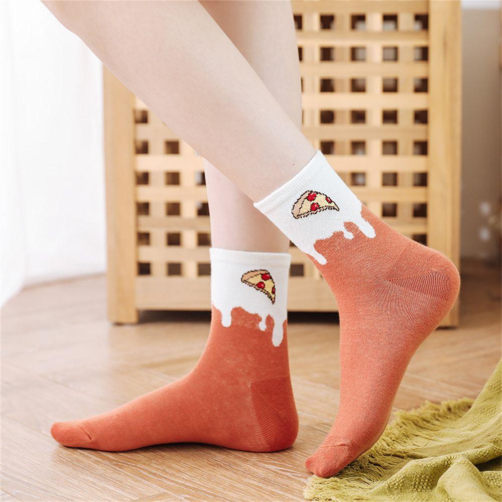 Eggs Men Cute Food Donut Novelty Coffee Honey Winter Sock Long Sock Casual Cotton Socks