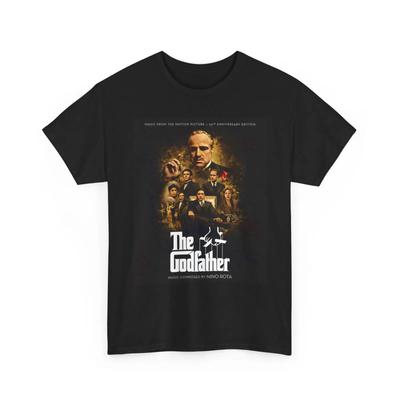 The Godfather Movie T Shirt Cotton Vintage Film Apparel For Lovers Classic Cinema Merch Vintage Slightly