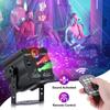Stage DJ Party Laser Projector Disco Remote Controlled 90Pattern Red Green Blue Strobe Lights Club Birthday Family Holiday Light