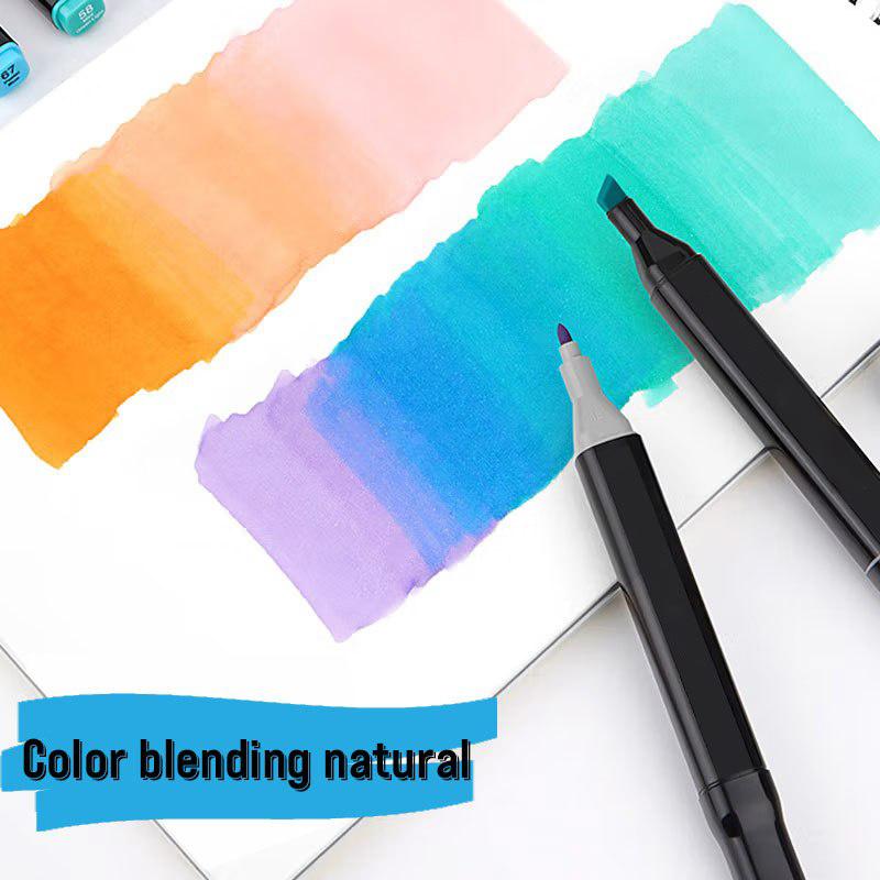 Art Marker Set - 120 Colors - Fine Head and Wide Head Double Head Pen - Permanent Color Pen for Adults and Professionals