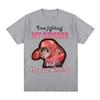Funny I Am Fighting My Demons And The Are Winning Rat Meme Tshirt Unisex Fashion Creative T Shirts Short Sleeve Oversized Tshirts