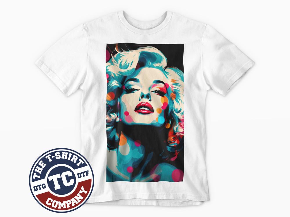 Marilyn Pop Art T-Shirt Movie TV Film classic Retro Tee Funny Cool Unisex T-Shirt