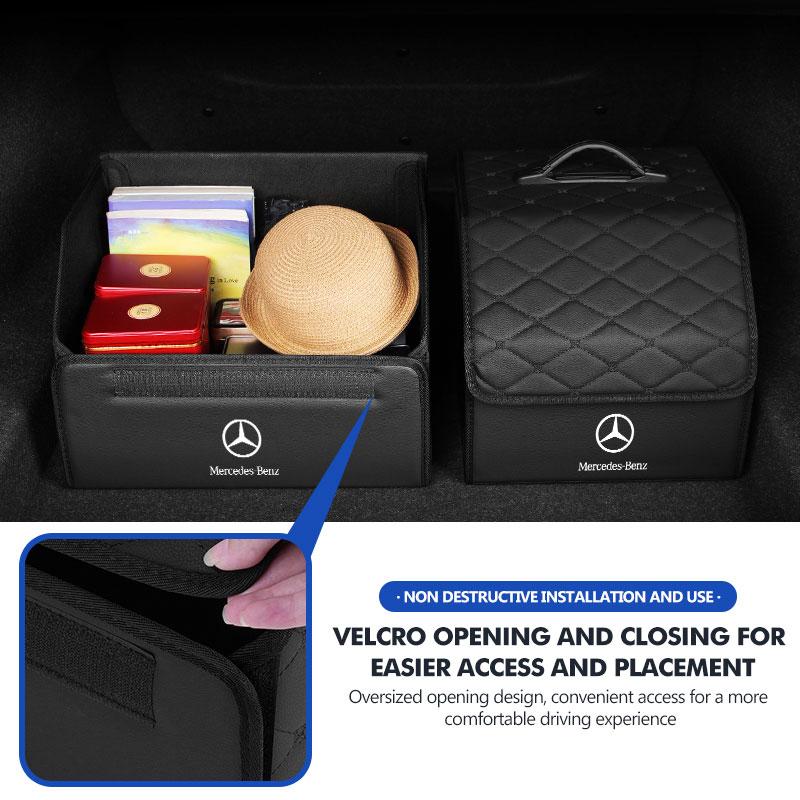 AAVM1 Car Trunk Organizer Box Large Capacity Multiuse Emergency Tool For Mercedes Benz W211 W124 W176 W177 C180 C200 C260 C300 GLC CLE