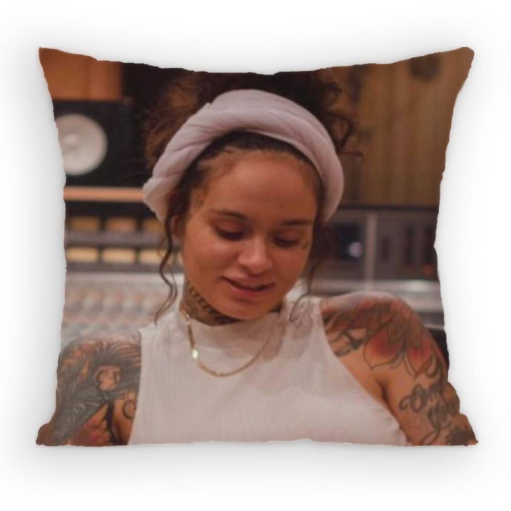 Kkehlani Singer Pillow Case Antidustmite Pillowcase Invisible zipper silky short plush Sofa cushion cover