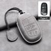 Leather Car Key Case Cover Shell For Jeep Chrysler 300 200 Dodge Charger Grand Cherokee Wrangler Compass Renegade For Fiat 500X
