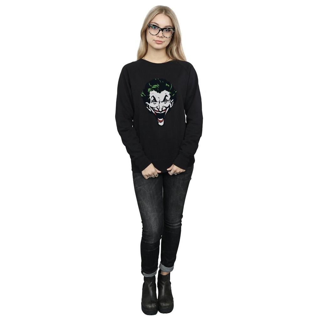 DC Comics Womens/Ladies The Joker Big Face Sweatshirt