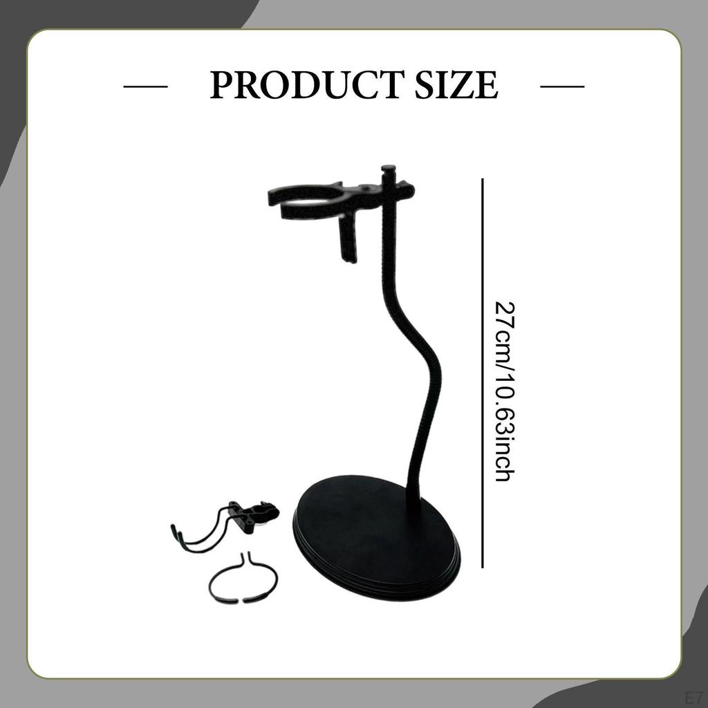 Action Figure Display Stand Base with Clips Doll Holder for 15-30cm