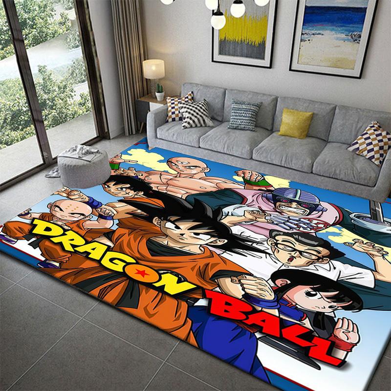 Dragon Ball Soft Touch Bedroom Area Carpetanime soft washable cartoon floor carpet
