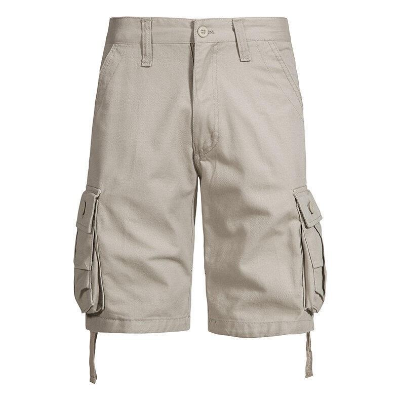 Мужские летние хлопковые шорты, шорты, повседневные брюки, свободные бриджи, мужские модные повседневные шорты