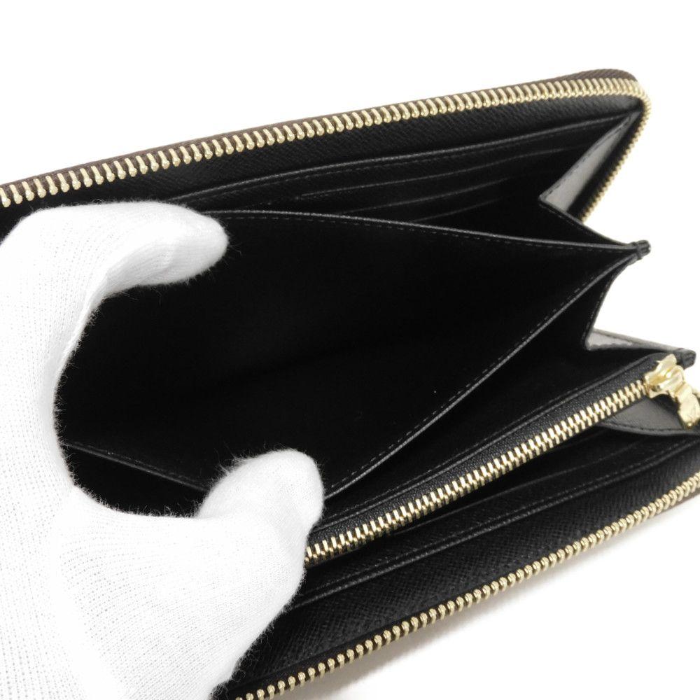 Used 12564 Zippy Wallet M82444 7940 New Model Black Zip Around RFID Excellent Condition Monogram Reverse Brown Unisex