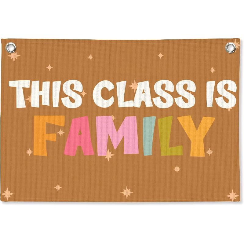 Винтажный Декор Стены Классной Комнаты, Вывеска Добро Пожаловать, Ретро Баннер-Флажок на Холсте для Игровой Комнаты, Детской Комнаты, Нейтральное Настенное Искусство для Комнаты Малыша, Мальчиков