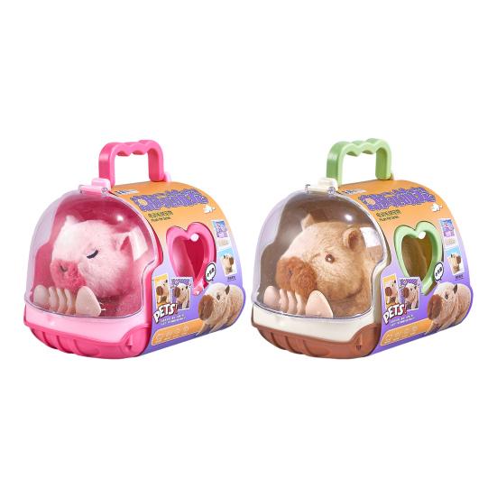 Electric Plush Capybara Toy Interactive Simulation Sound Walking Animal Toy Toddlers Boys Girls Educational Baby Tummy Time Crawling Animal Toy