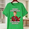 Home Alone Movie Cotton Unisexs TShirt Funny Kevin McCallister  Gang Facepalm Print Tees Christmas Short Sleeve Casual Shirts
