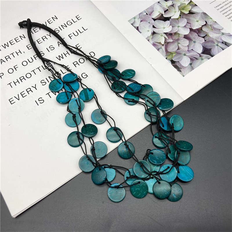 Bohemian Beach Necklace Necklace fashion Anti-Allergy Ornament Retro style