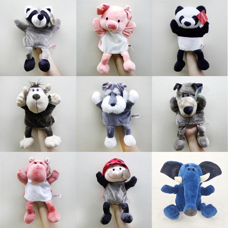 Interactive Animal Plush Toys Cartoon Hand Puppets For Early Learning