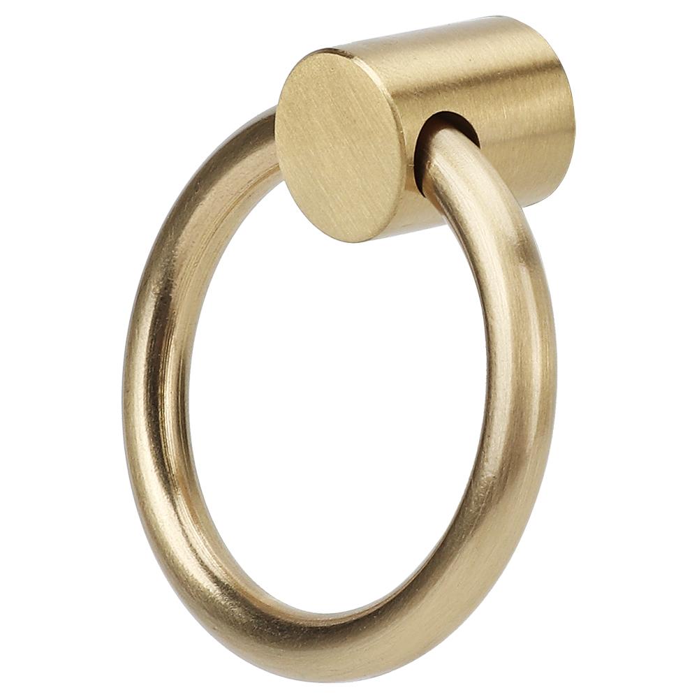 2 шт. Винтажная латунная ручка для шкатулки для украшений, кольцо для мебели, кухонного шкафа, дверная ручка для гардероба