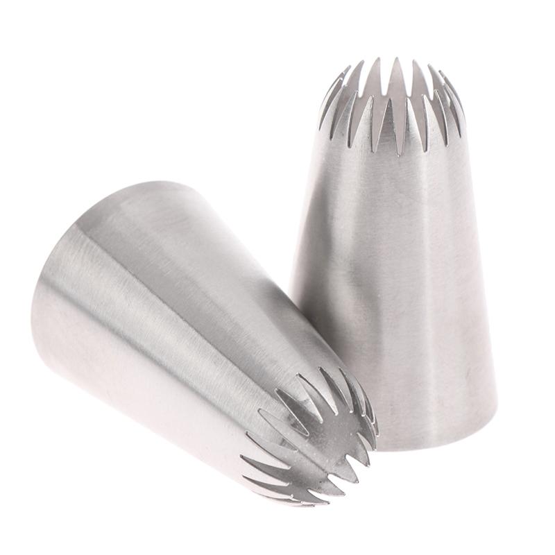 D66 #18 Насадка для глазури с открытой звездой, наконечник для труб из нержавеющей стали, советы по украшению торта