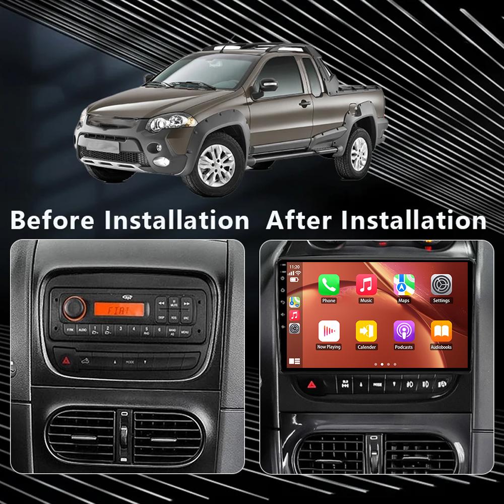 Android 2K Car Radio For Fiat Strada idea 2012 2013-2016 Мультимедийный Bluetooth Плеер Навигация 4G GPS Carplay стерео