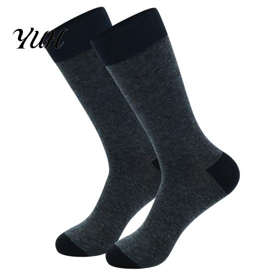 Striped Crew Socks Men Socks, Cotton Dress Moisture Wicking Solid Color Breathable for Business Office Daily Casual Wear Everyday Resistant