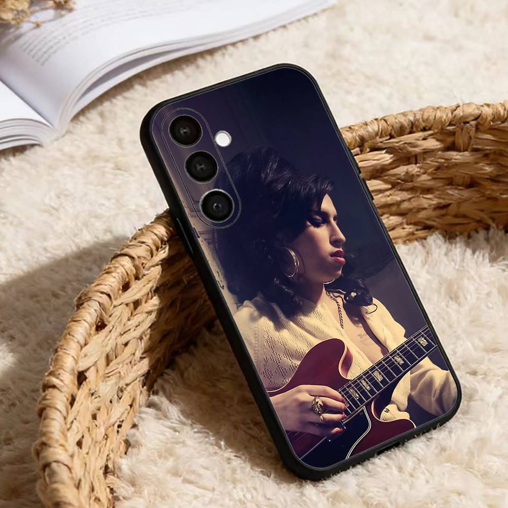 Чехол для телефона Amy Winehouse Back to Black для Samsung Galaxy A20, 21s, 22, 31, 32, 52, 53, 72, 73, 80, 91, Мягкий черный корпус