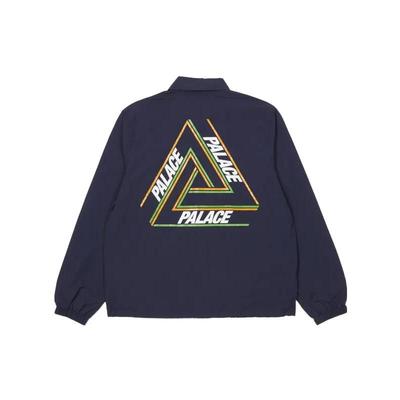 Palace Ss22 Triangle Logo Loose Jacket Unisex Jackets Dark-Blue P22JK117